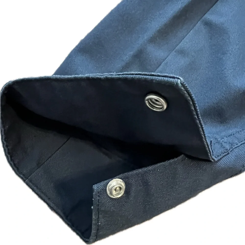 Vintage Dickies Coveralls Mens Blue Twill Zip Jumpsuit Mechanic Workwear 42 Tall - Picture 4 of 10